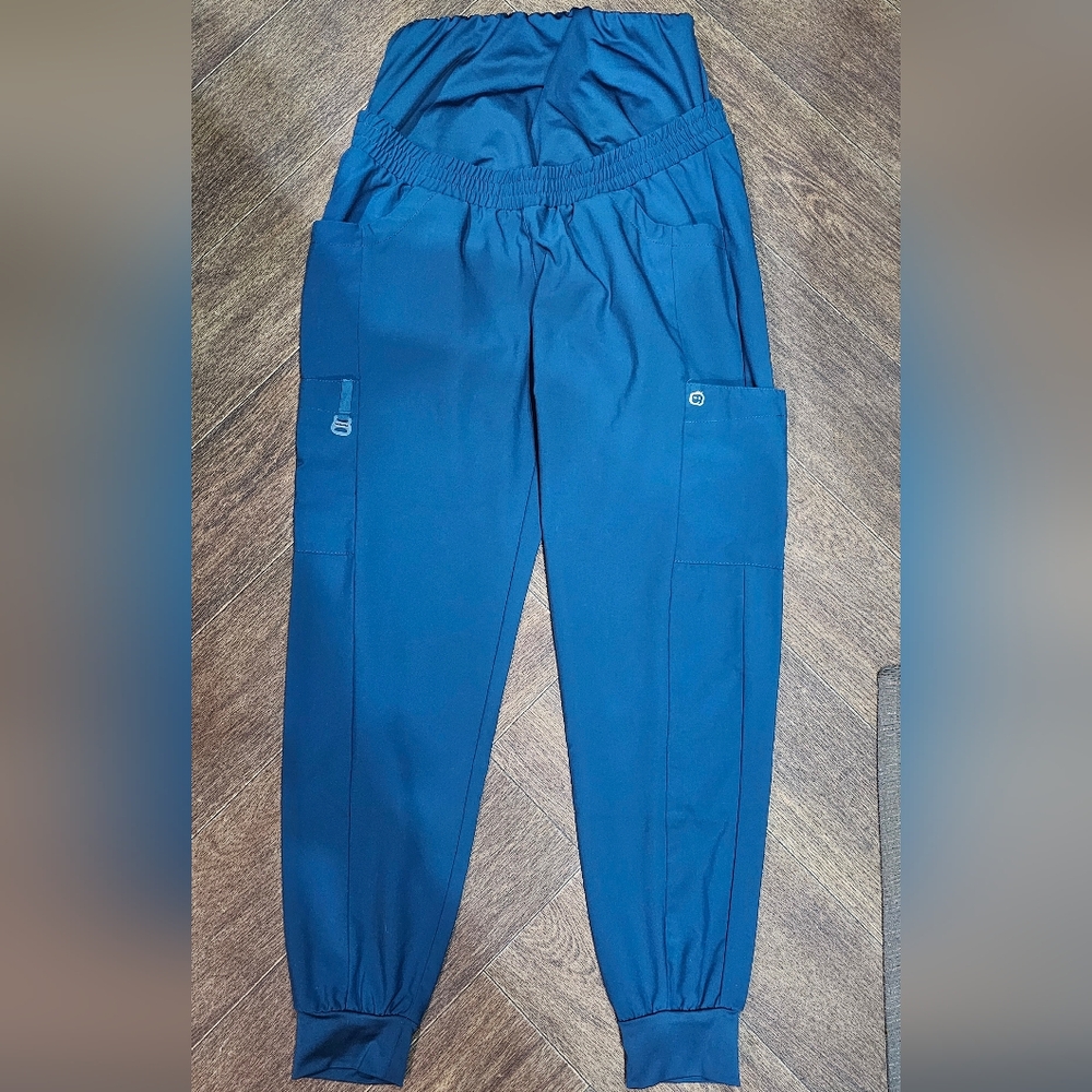 WonderWink Maternity Jogger XS Carribean Blue